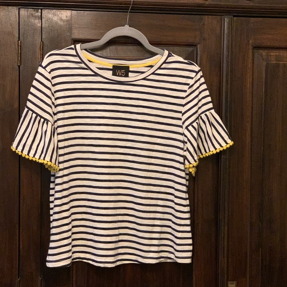 W5 Black and White Striped Shirt - Picture 4 of 4